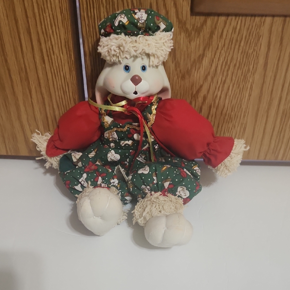 House Of Lloyd Christmas Around The World Porcelain Head Bunny